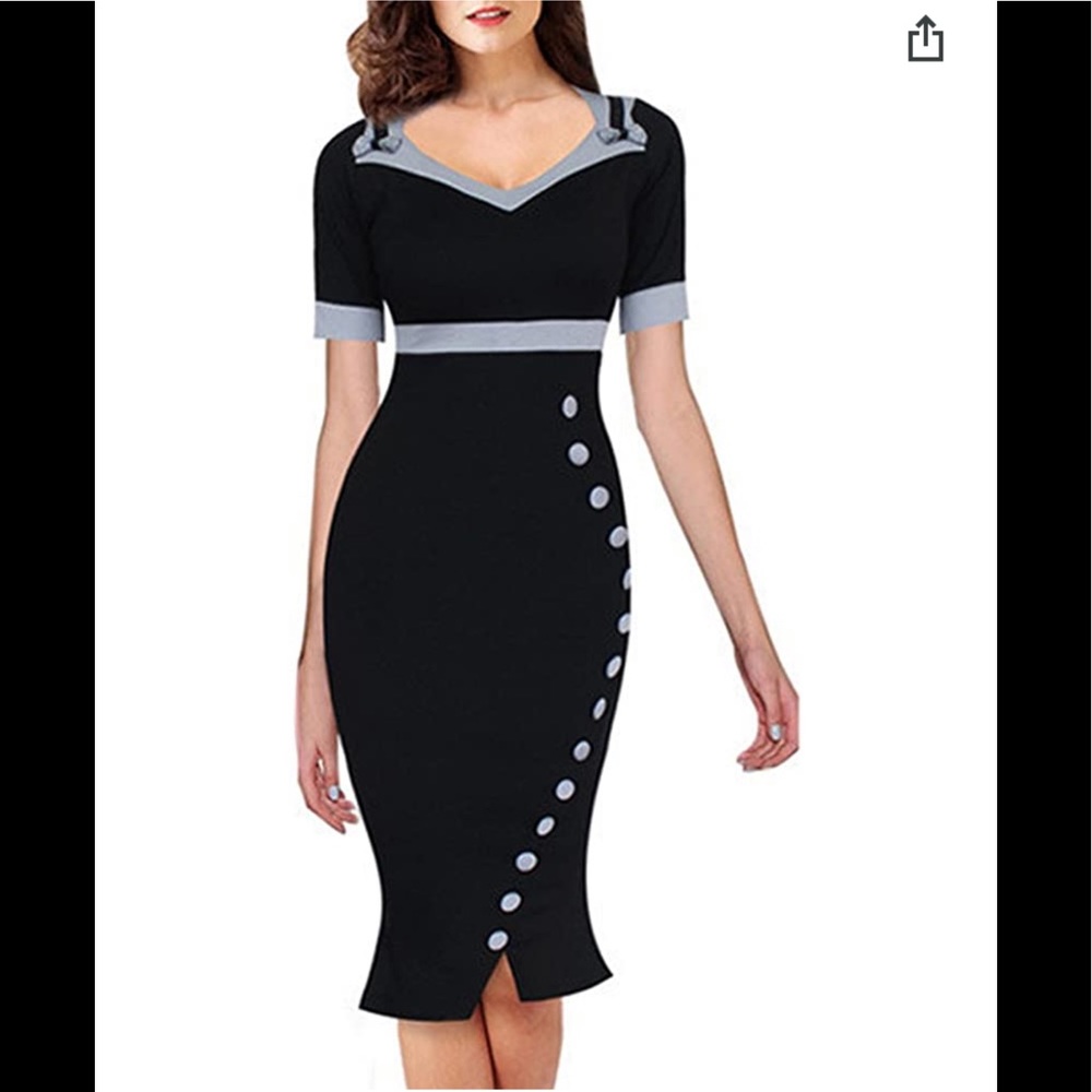 HOMEYEE Women's Elegant Sweetheart Neck High Waist